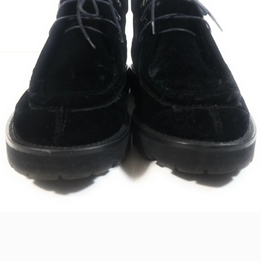 Emporio Armani Men's Black Suede Boots Size 6